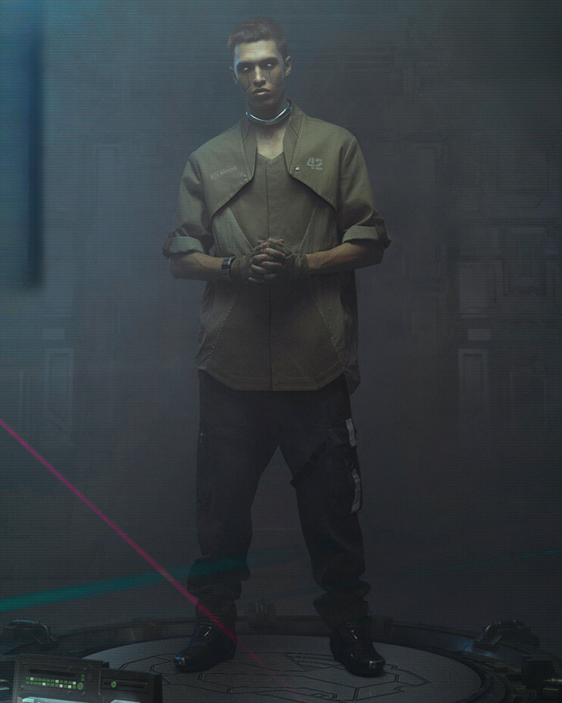 XIPHEVIL Cyberpunk Outfits Military Style Short Sleeve Shirt