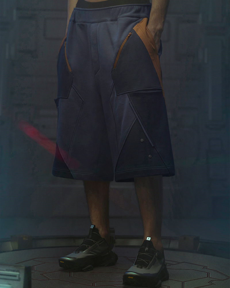 XIPHEVIL Cyberpunk Outfits Star Alliance Sports Shorts