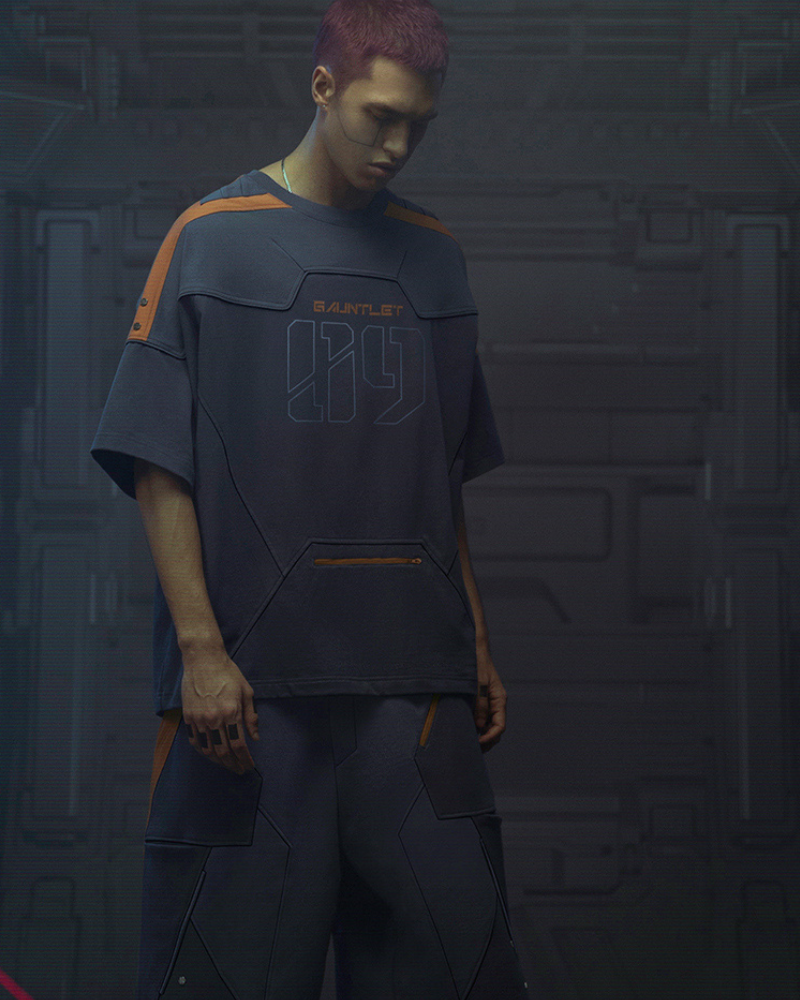XIPHEVIL Cyberpunk Outfits Star Alliance Sports T-Shirt