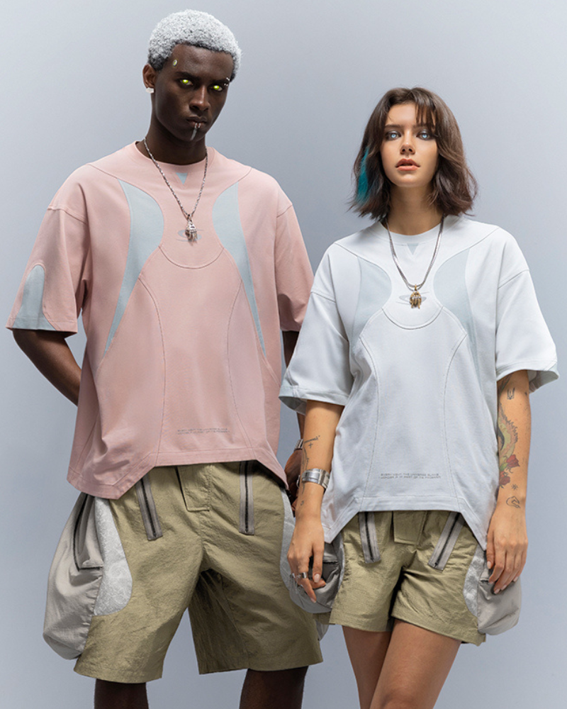 XIPHEVIL Cyberpunk Star Arc Lightweight Cooling T-Shirt