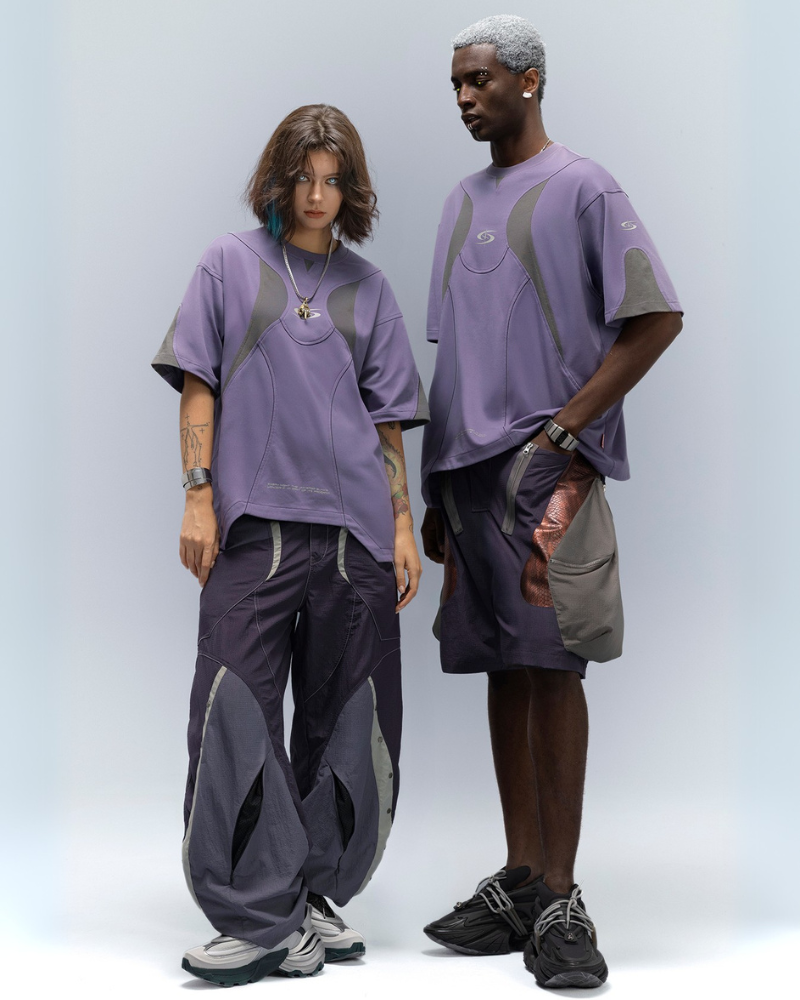 XIPHEVIL Cyberpunk Star Arc Lightweight Cooling T-Shirt