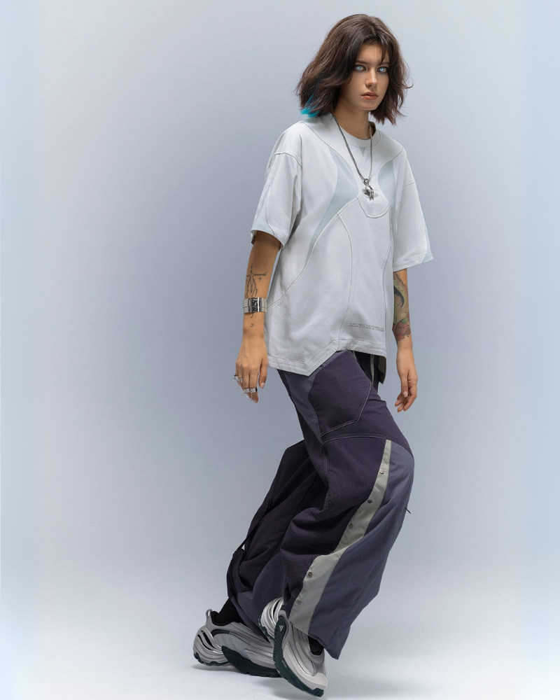 XIPHEVIL Cyberpunk Star Arc Lightweight Cooling T-Shirt