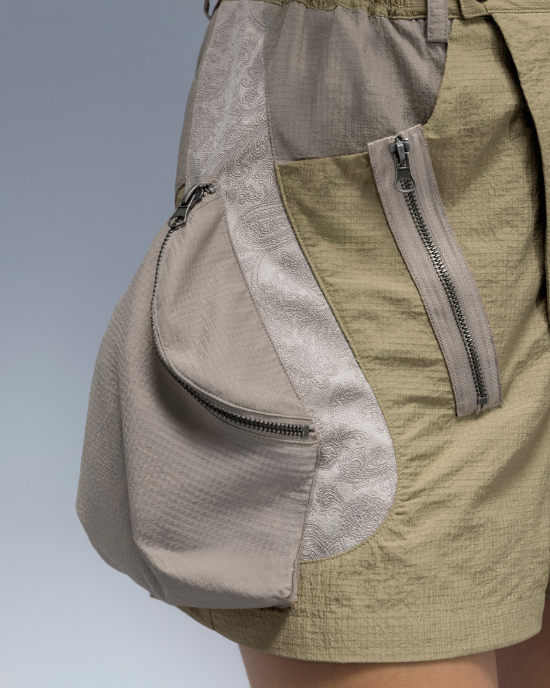 XIPHEVIL Cyberpunk Street-Style Star Arc Cocoon Pocket Shorts - Women