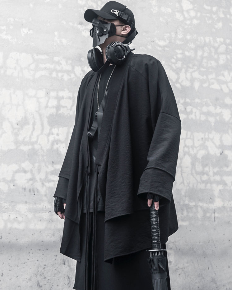 long coat,long black coat,Japanese techwear,techwear outfits,futuristic clothing,cyberpunk clothing,long coat,long black coat,black cloak,black cape,techwear jacket, tech jacket,cyberpunk jacket, cyberpunk techwear jacket, cyberpunk samurai jacket, samurai jacket cyberpunk,ninja costume,ninja halloween costume,samurai jacket,cyberpunk style jacket