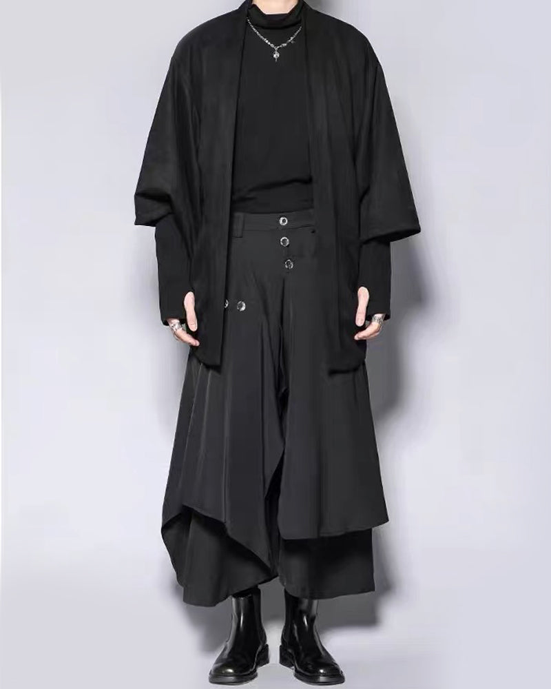 Yamamoto Mock Neck Long-Sleeve T-shirt