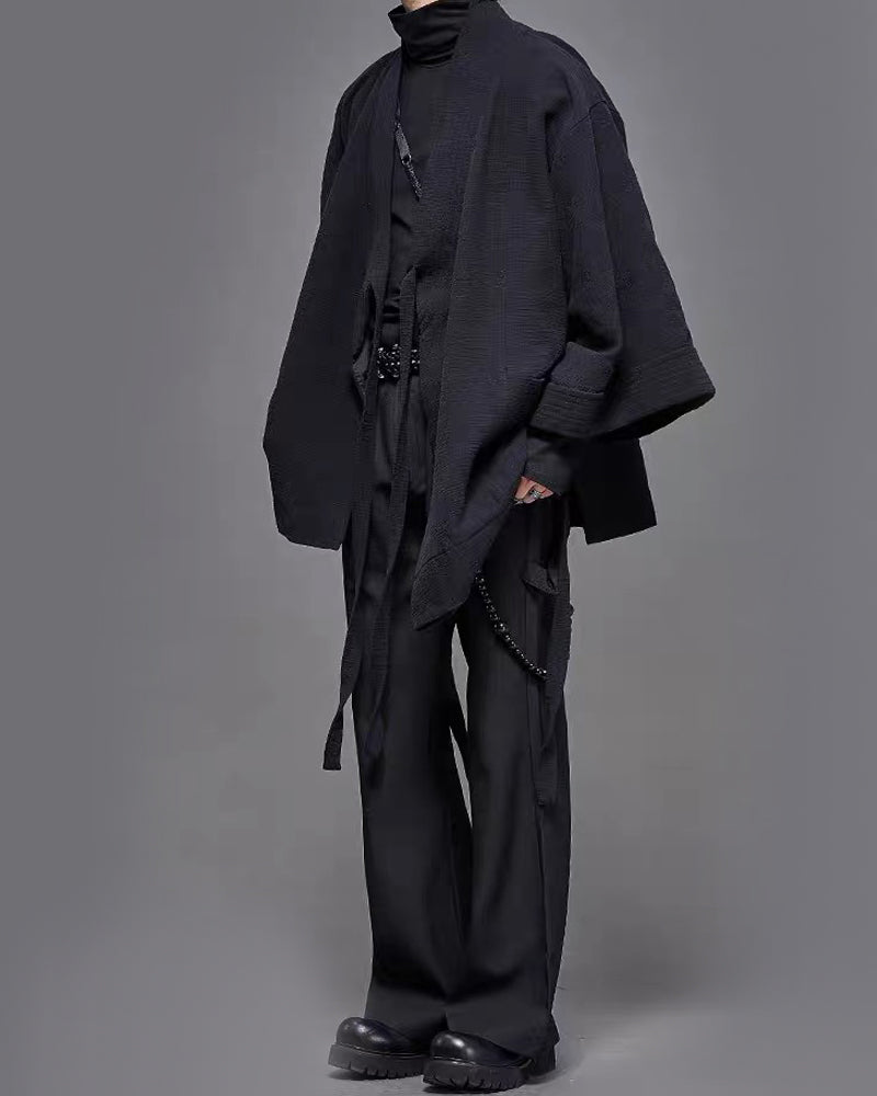 Yamamoto Mock Neck Long-Sleeve T-shirt