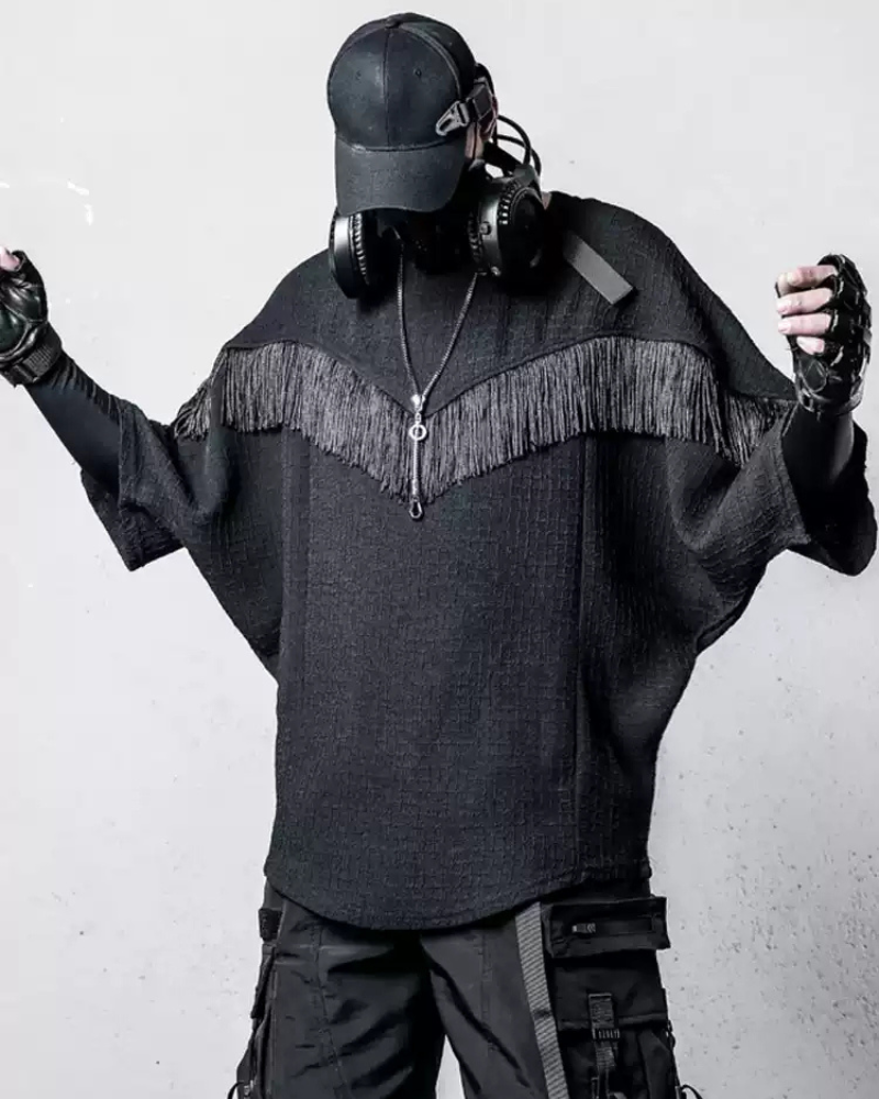 Yamamoto Style Tassel Bat Sleeve T-Shirt