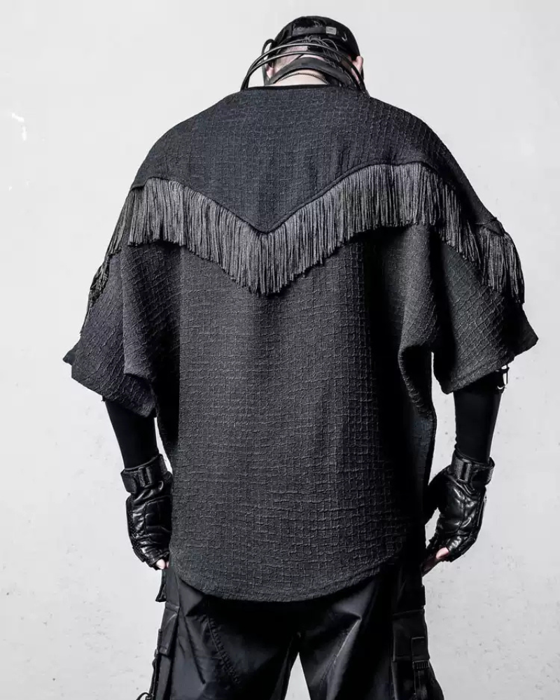 Yamamoto Style Tassel Bat Sleeve T-Shirt