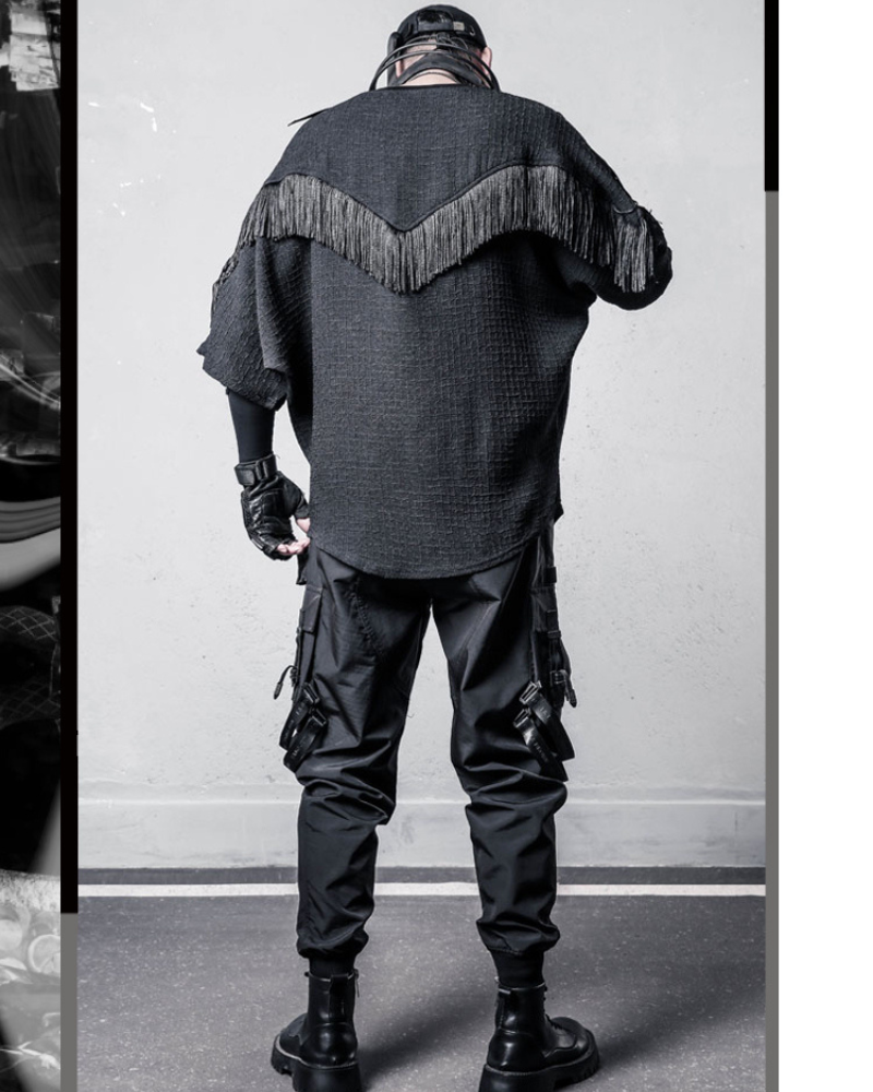 Yamamoto Style Tassel Bat Sleeve T-Shirt