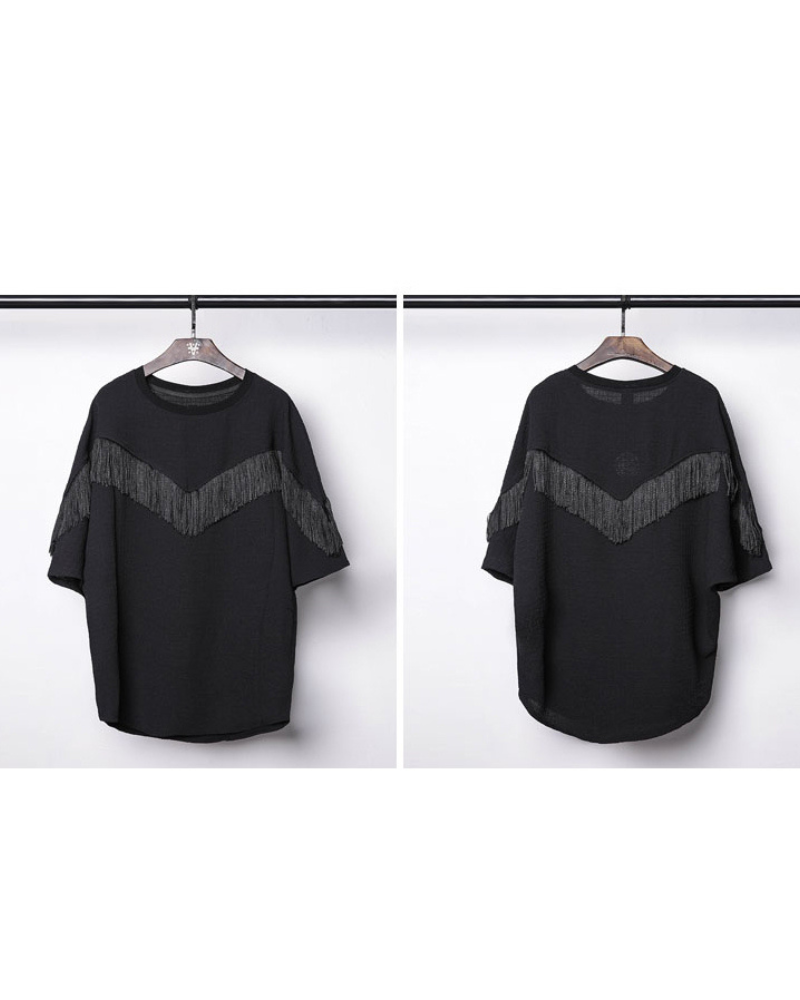 Yamamoto Style Tassel Bat Sleeve T-Shirt