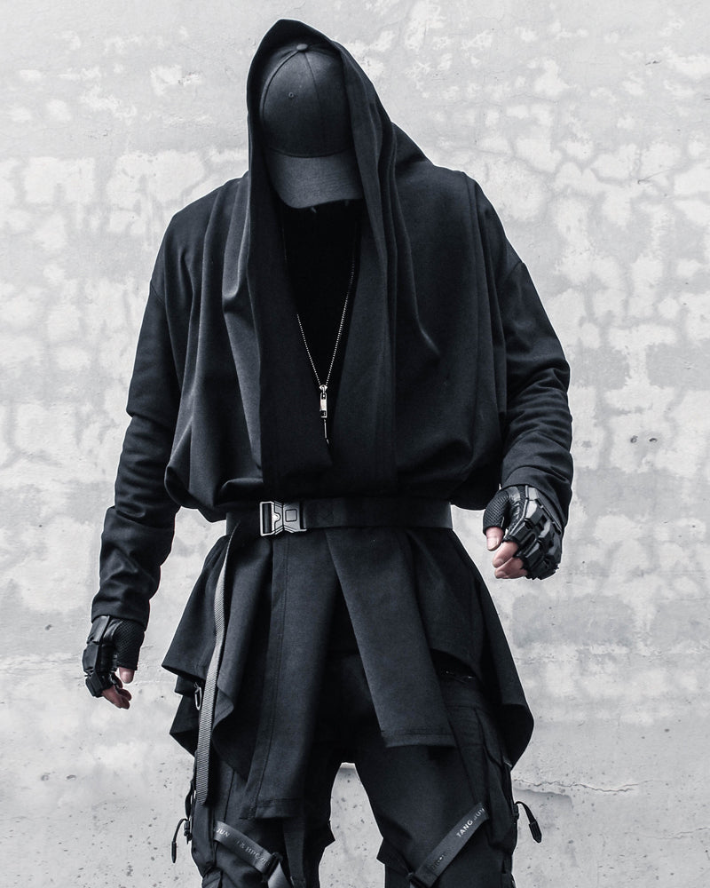 long coat,long black coat,Japanese techwear,techwear outfits,futuristic clothing,cyberpunk clothing,long coat,long black coat,black cloak,black cape,techwear jacket, tech jacket,cyberpunk jacket, cyberpunk techwear jacket, cyberpunk samurai jacket, samurai jacket cyberpunk,ninja costume,ninja halloween costume,samurai jacket,cyberpunk style jacket,techwear,tech wear,affordable techwear,techwear fashion