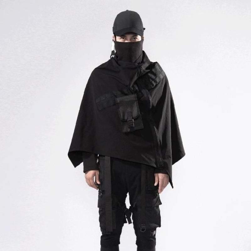 Techwear Cloak,cape,cloak and dagger,invisibility cloak,invisible cloak,cloak brand,black cloak,mens cloak,men&