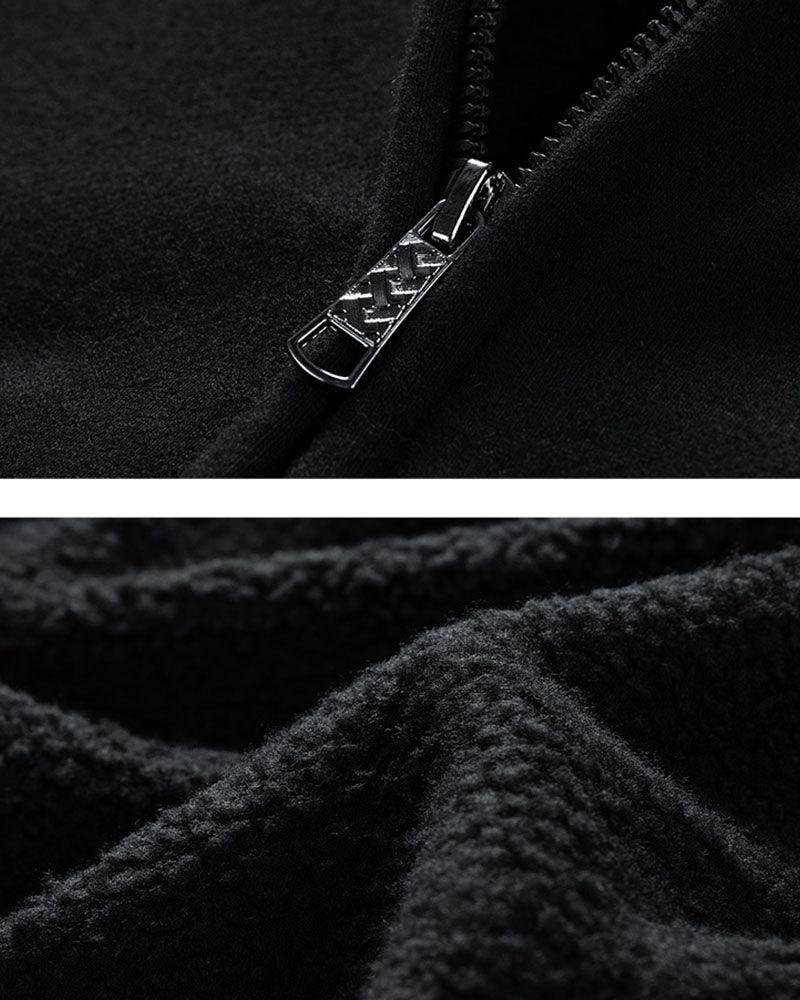 All Warm Urban Thick Zip Hoodie - Techwear Official