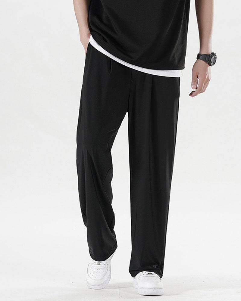 Ice Silk Pants,Summer Pants, jogger pants,techwear pants,mens streetwear outfits