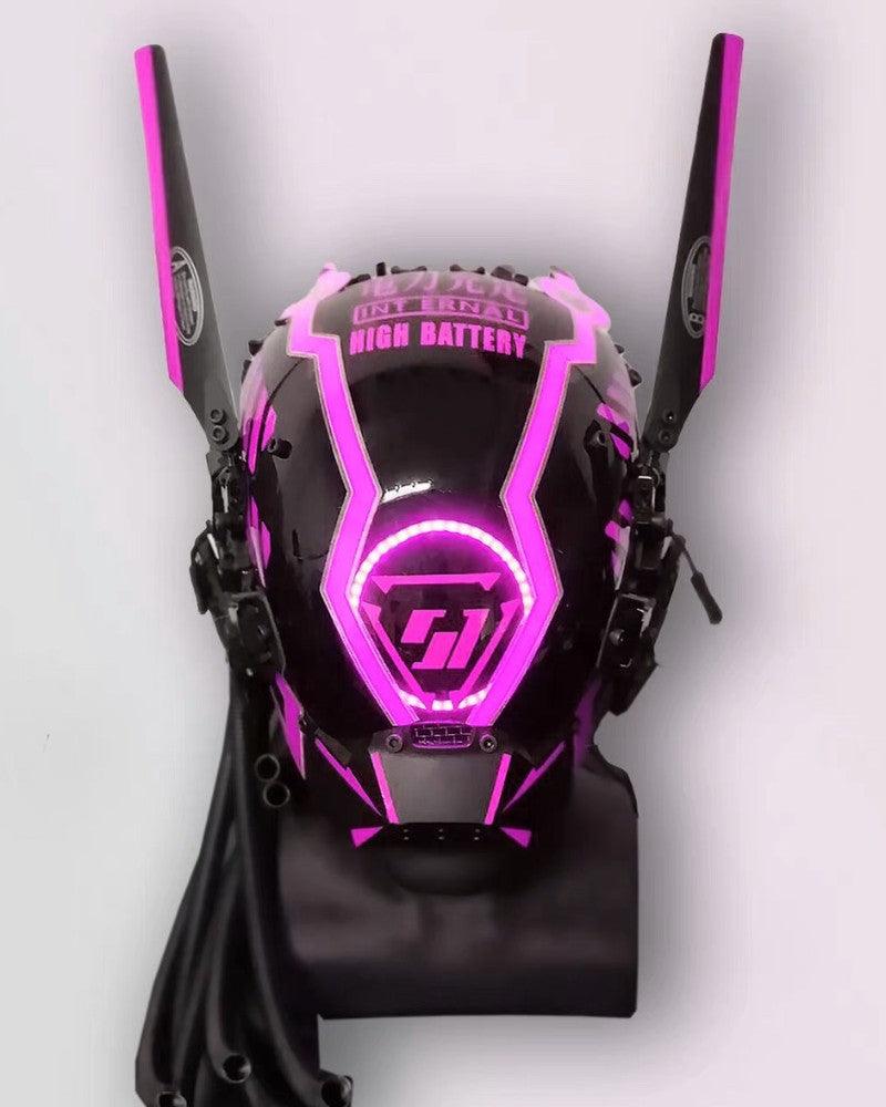Conservation Of Energy Dreadlocks Cyberpunk Mask (LEDs available in 7 colors) - Techwear Official
