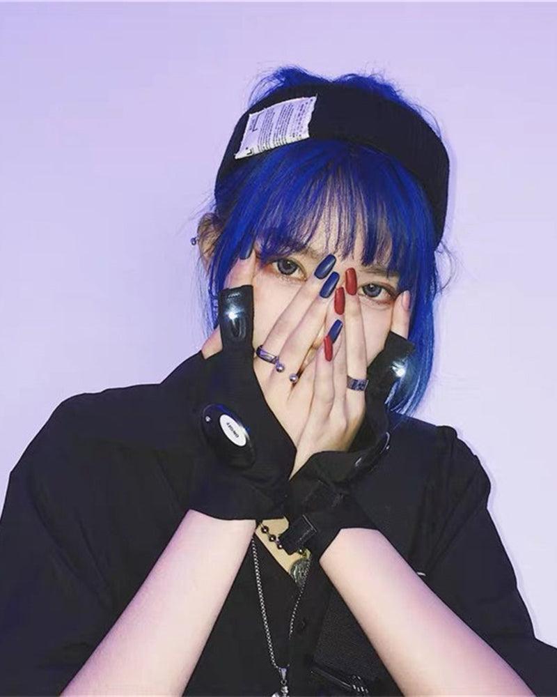 Cybergirl Glow Gloves - Techwear Official