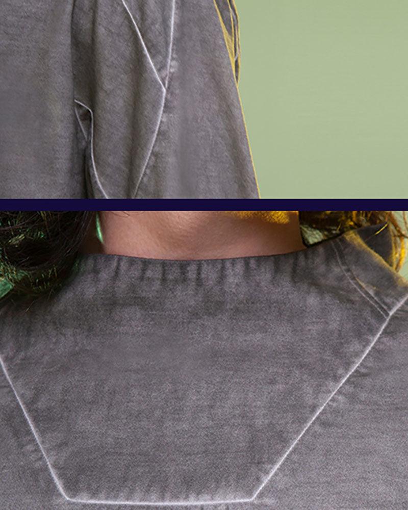 Cyberpunk 3D Cut Dyed Washed Sweatshirt - Techwear Official