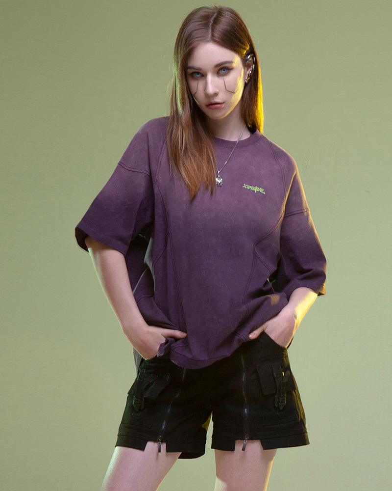 Cyberpunk Luminous Letters T-Shirt - Techwear Official