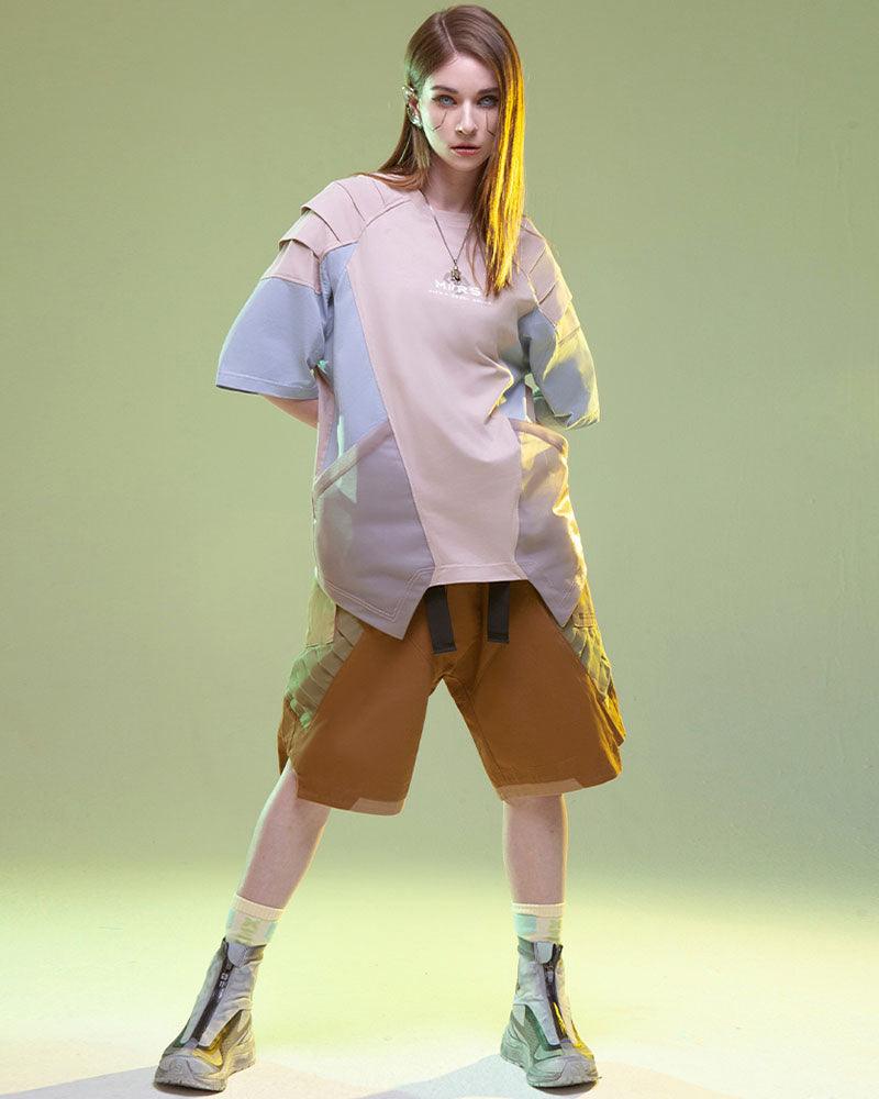 Cyberpunk Mech Patch T-Shirt - Techwear Official