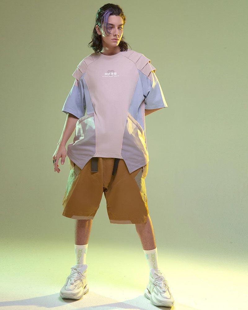 Cyberpunk Mech Patch T-Shirt - Techwear Official