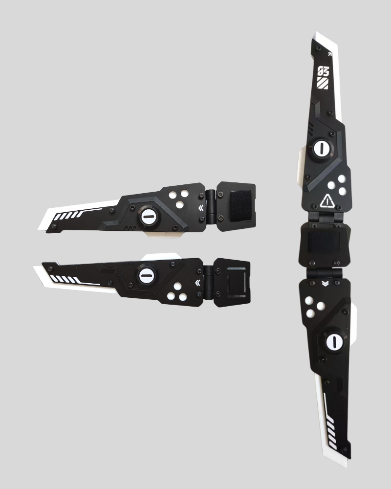 Cyberpunk Mechanical Futuristic Visor Mask and Neck Gaiter