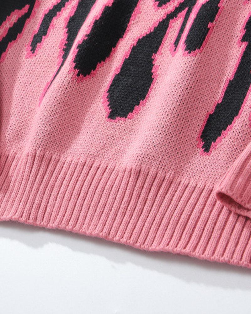 Down In Flames Loose Sweater - Techwear Official