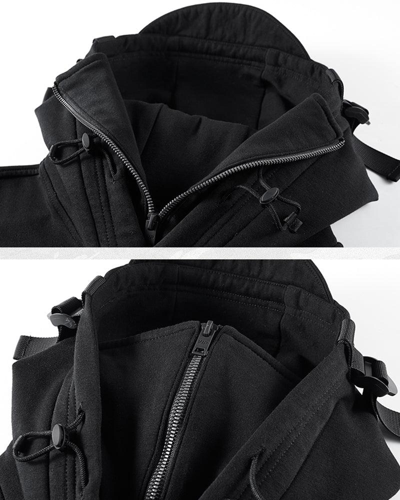 Embrace The Cold Wind Mask Hoodie - Techwear Official