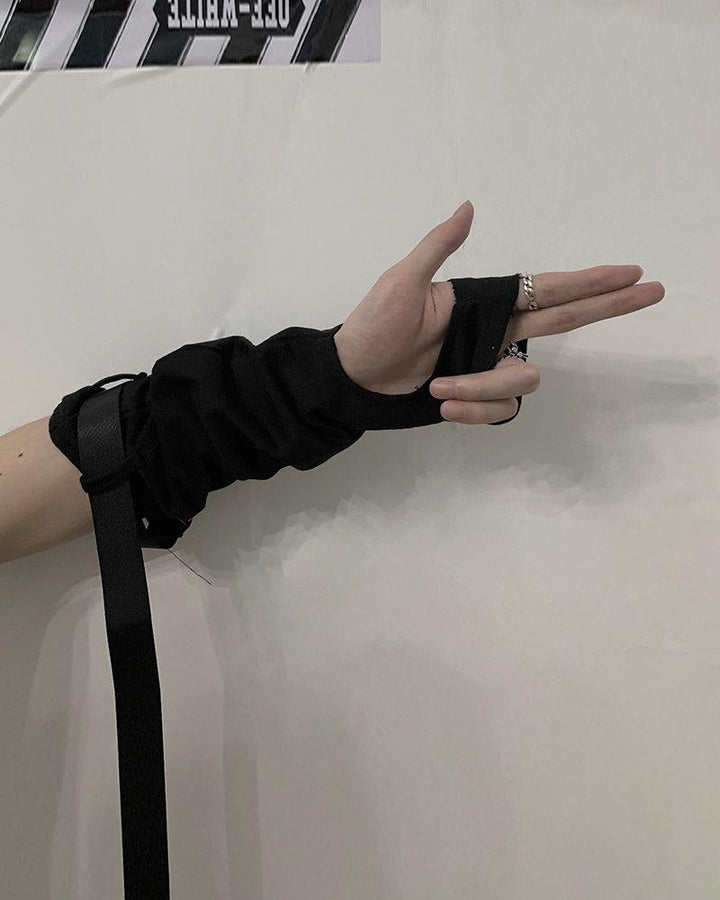 Forever Young Buckle Arm Gloves - Techwear Official