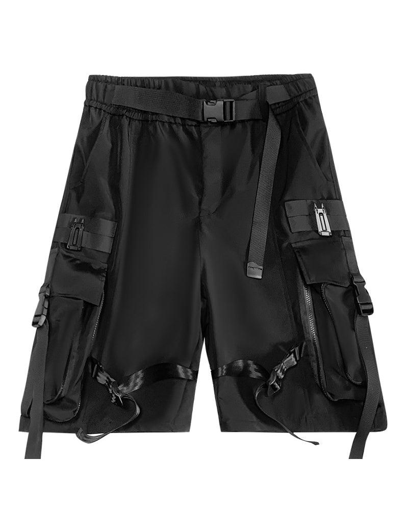 Functional Ribbon Cargo Shorts - Techwear Official