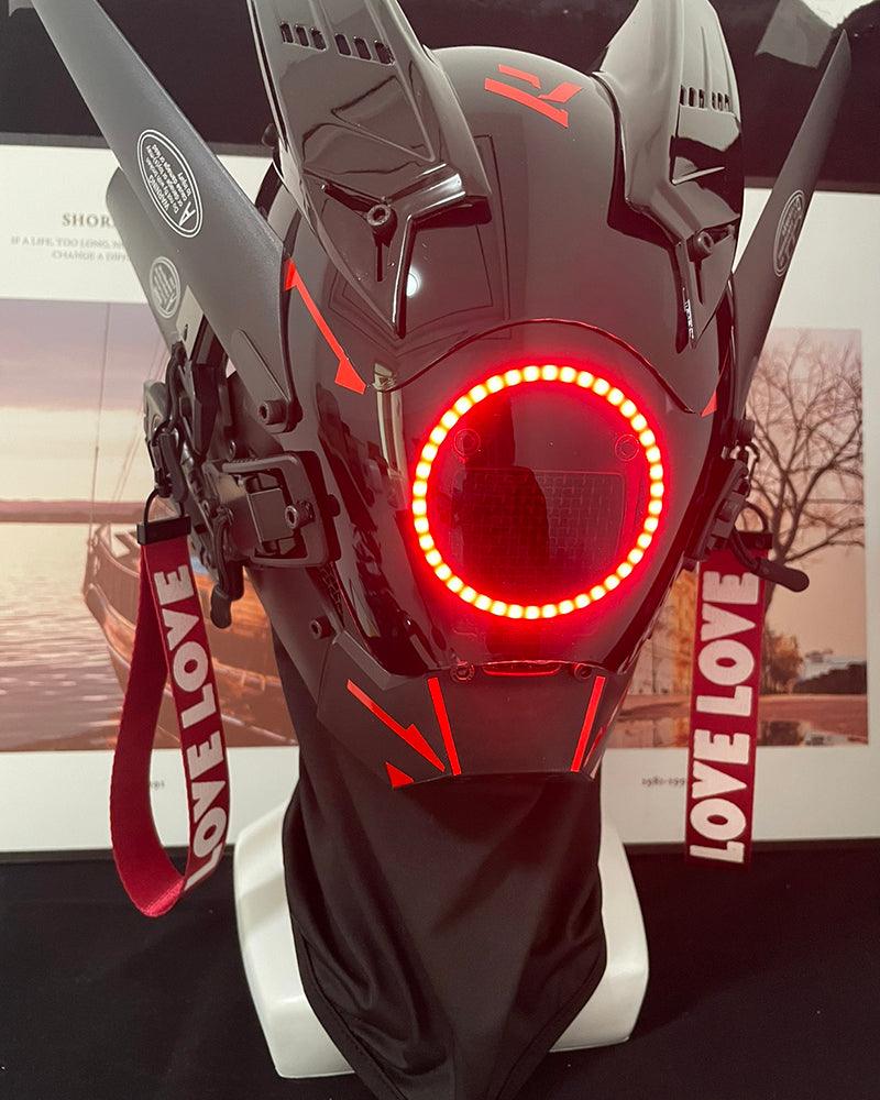 cyberpunk helmet,cyberpunk mask,cyberpunk mask helmet,led halloween mask,led mask halloween,cyberpunk art,cyberpunk fashion,cyber fashion,cyberpunk aesthetic,sci fi helmet,futuristic helmet,techwear mask