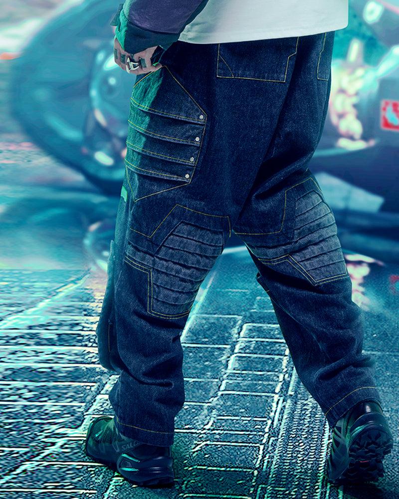 cyberpunk pants,denim cargo pants,ninja pants,ninja cargo pants,baggy ninja pants,black ninja pants,cyberpunk outfits,cyberpunk 2077 outfits,techwear cyberpunk outfits male,cyberpunk clothing,cyberpunk clothing style,cyberpunk inspired clothing,futuristic cyberpunk clothing,men&