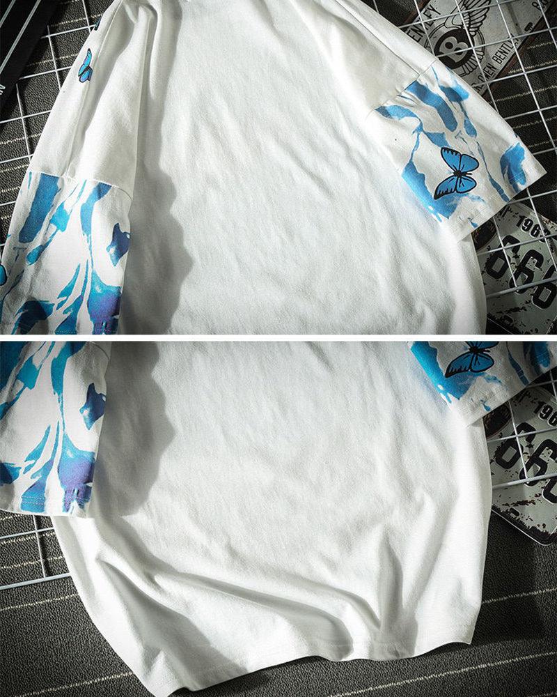 Like A Blue Butterfly Boom Time T-Shirt - Techwear Official