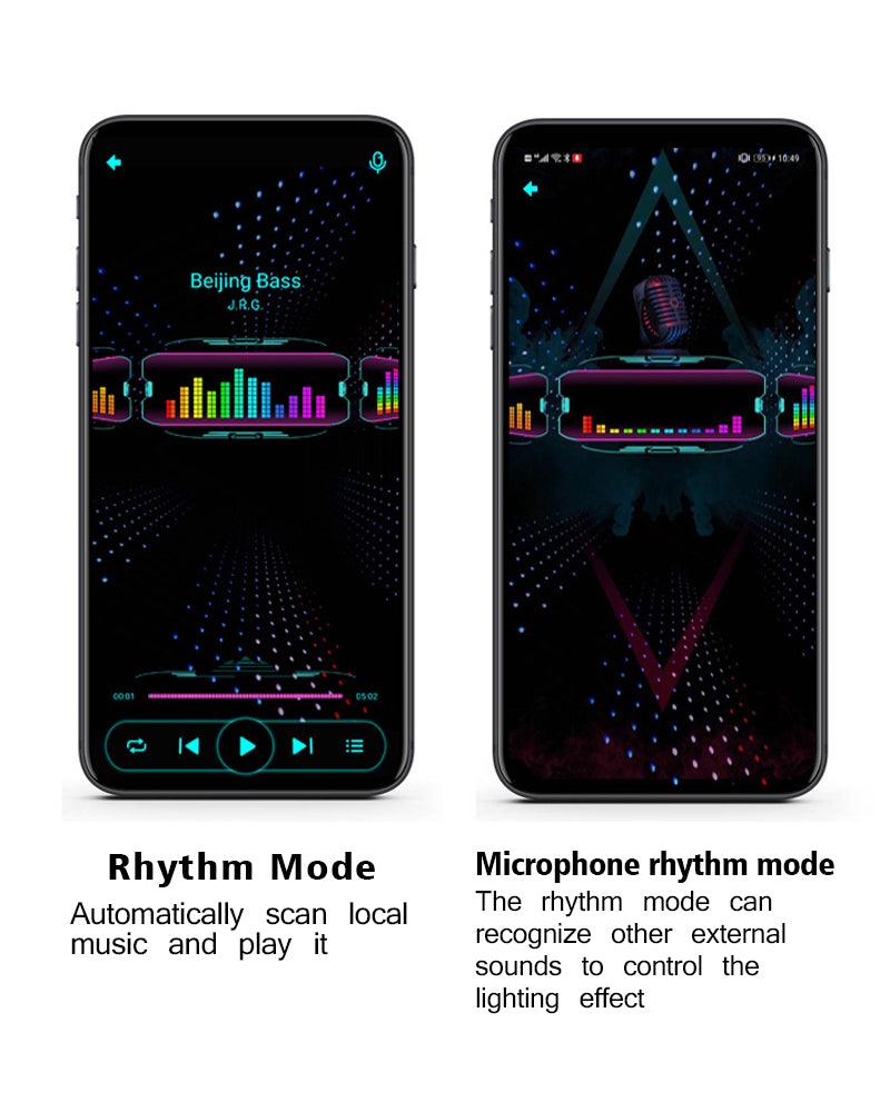 M-Zone Rhythm Cyberpunk Shining Glasses ( Customizable Text And Image Available) - Techwear Official