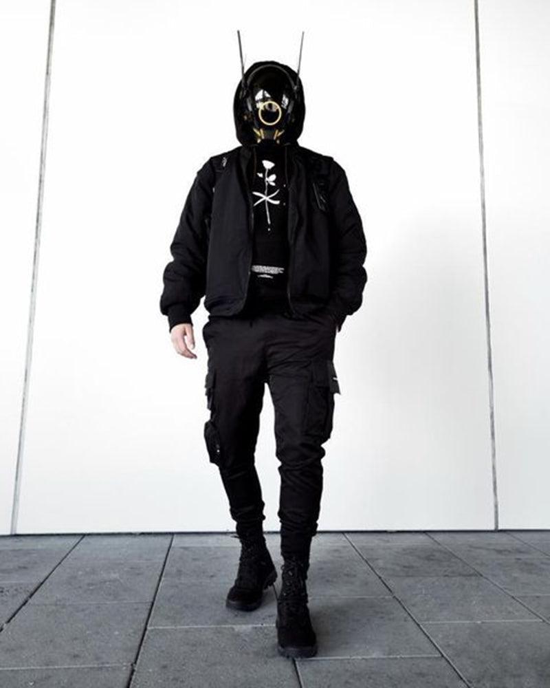 Metaverse Shock Futuristic Cyberpunk Mask (LEDs available in 6 colors) - Techwear Official