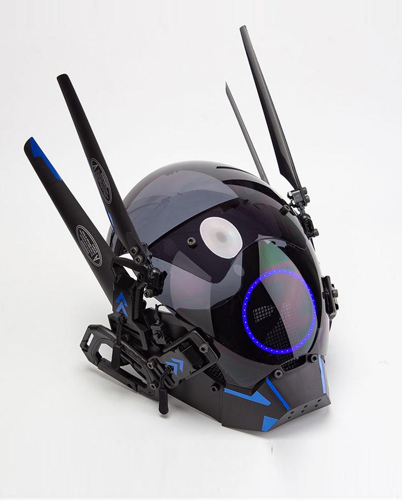 Metaverse Shock Futuristic Cyberpunk Mask (LEDs available in 6 colors) - Techwear Official