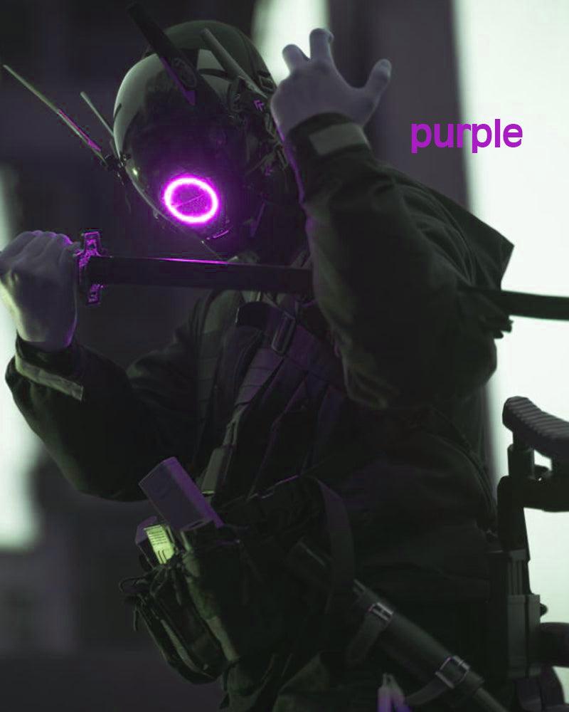 Metaverse Shock Futuristic Cyberpunk Mask (LEDs available in 6 colors) - Techwear Official