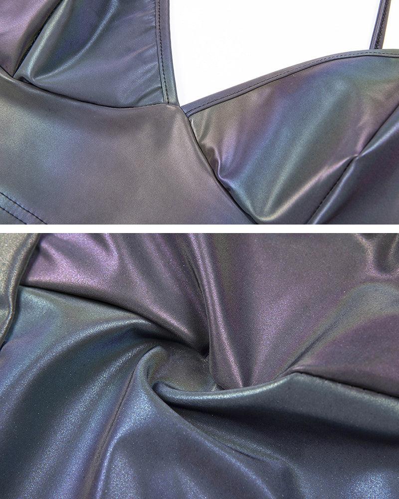 Midnight Chat Me Reflective Top - Techwear Official