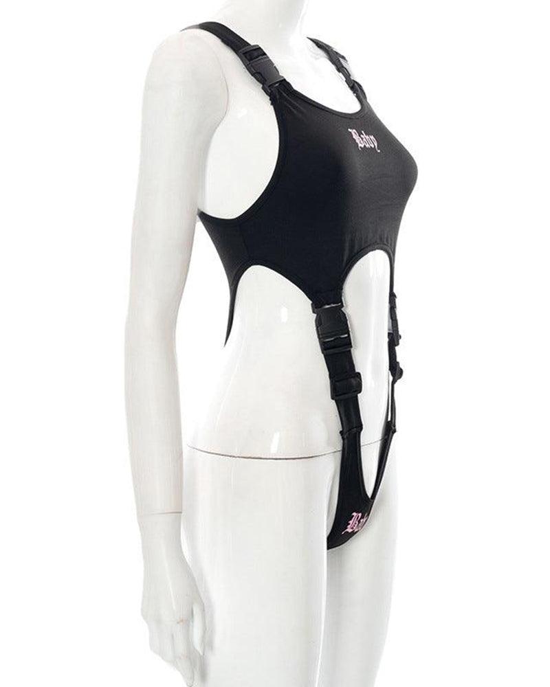 My Happy Ending Buckle Strap Bodysuit - Techwear Official