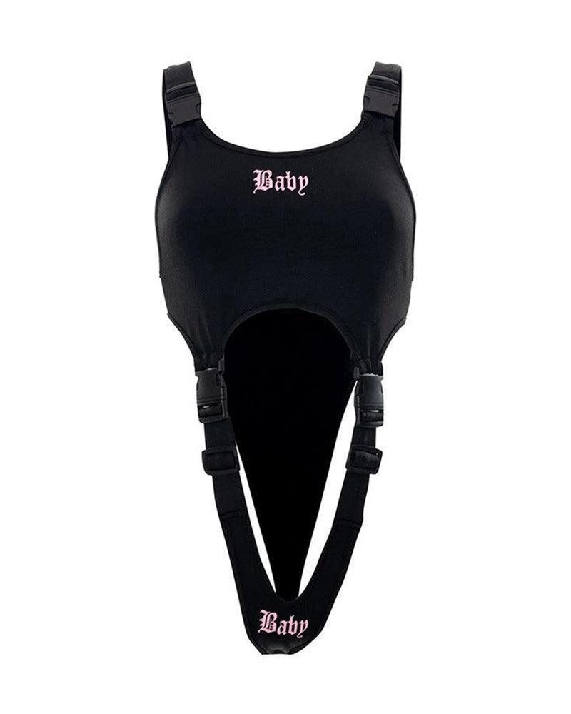My Happy Ending Buckle Strap Bodysuit - Techwear Official