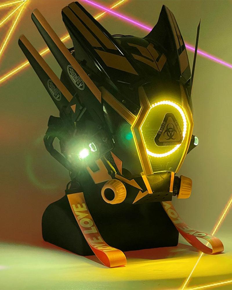 New Era Cyberpunk Warrior Horn Mask - Techwear Official