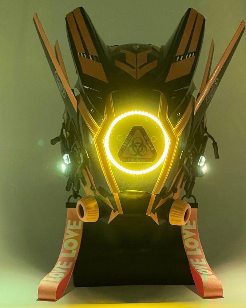 cyberpunk helmet,cyberpunk mask,cyberpunk mask helmet,led halloween mask,led mask halloween,cyberpunk art,cyberpunk fashion,cyber fashion,cyberpunk aesthetic,sci fi helmet,futuristic helmet,techwear mask,black face mask,led mask,led face mask,halloween mask