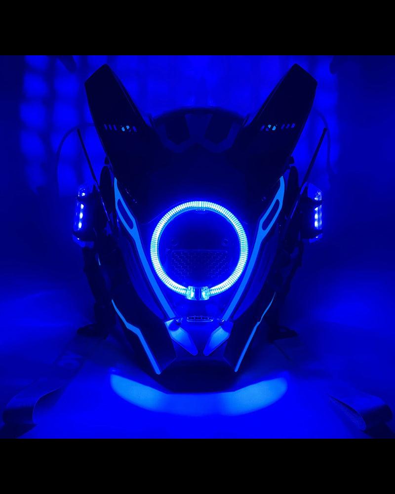 New Era Cyberpunk Warrior Horn Mask - Techwear Official