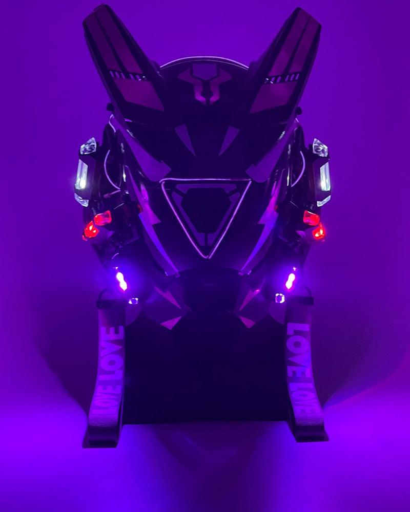 New Era Cyberpunk Warrior Horn Mask - Techwear Official