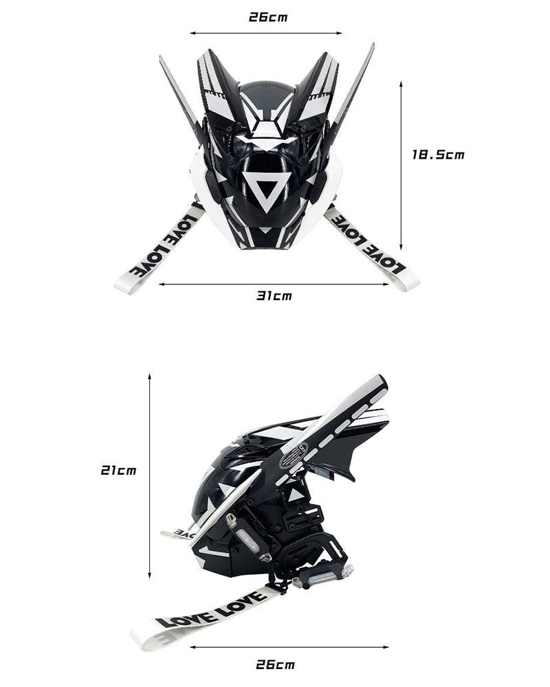 New Era Cyberpunk Warrior Horn Mask - Techwear Official