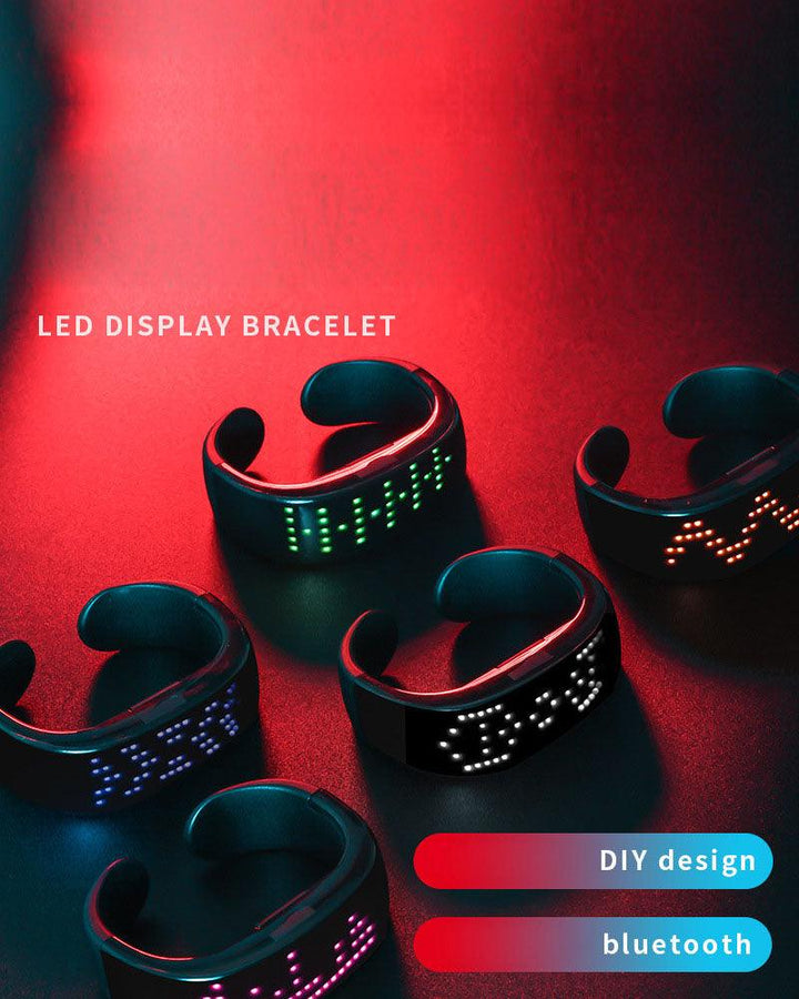 Night Angel Rhythmic Luminous Bracelet (Customizable Text And Image Available) - Techwear Official