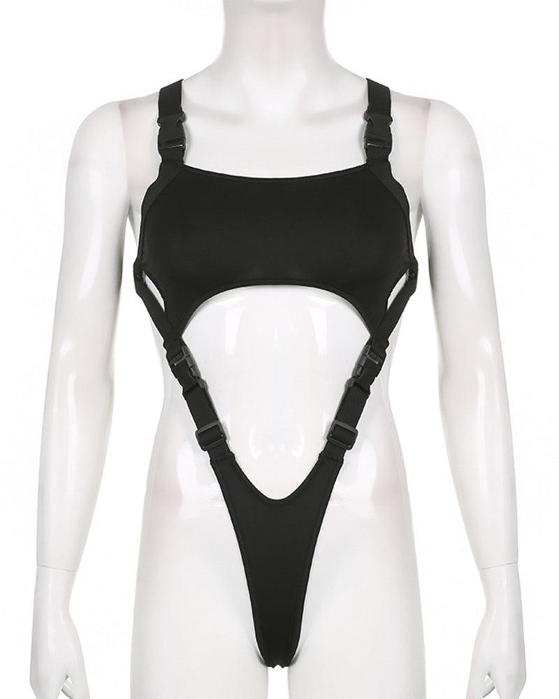 One I Adore Buckle Strap Bodysuit - Techwear Official