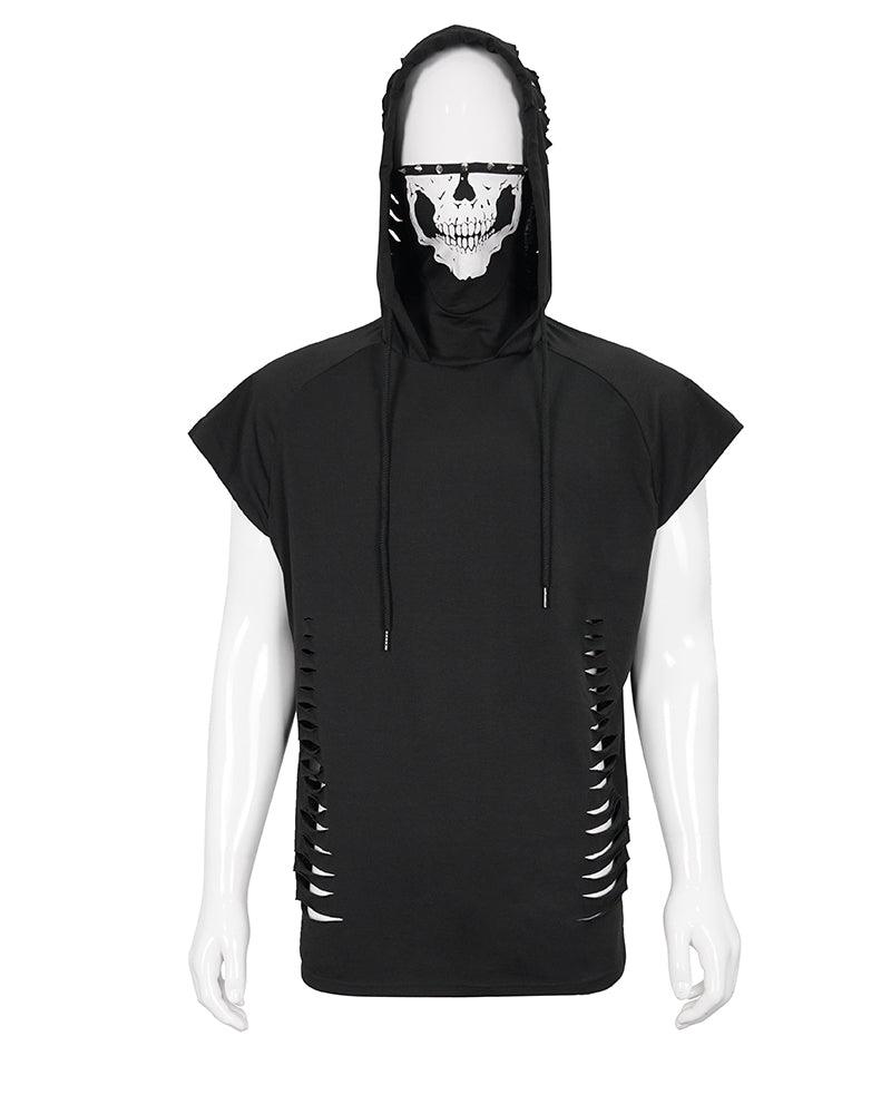 One I Adore Tattered Sleeveless T-Shirt - Techwear Official