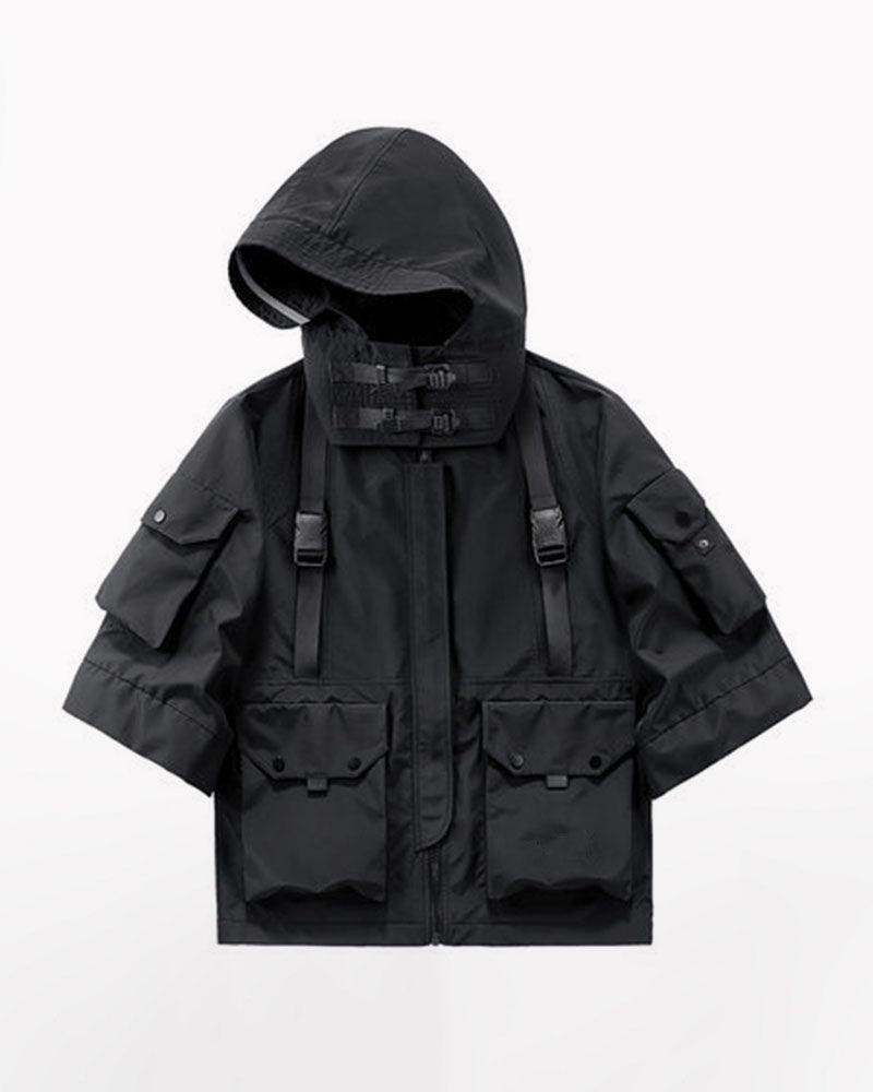Hooded Time Short Techwear Only – Official Jacket Sleeve Futuristic