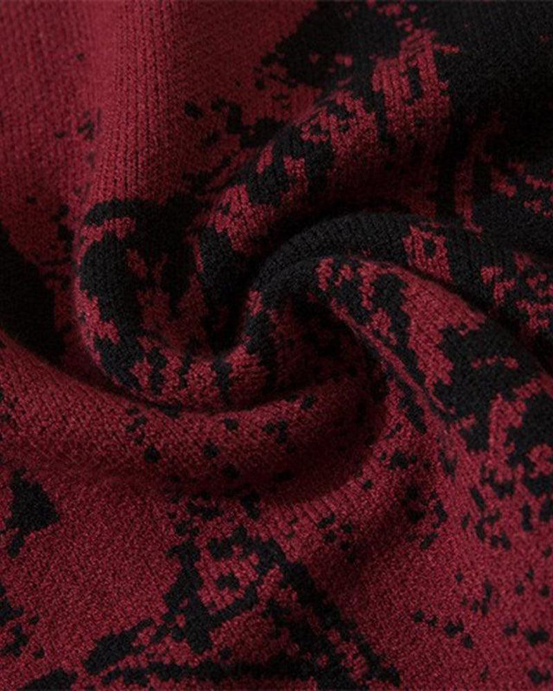 SHOW XIN DOU Print Sweater - Techwear Official