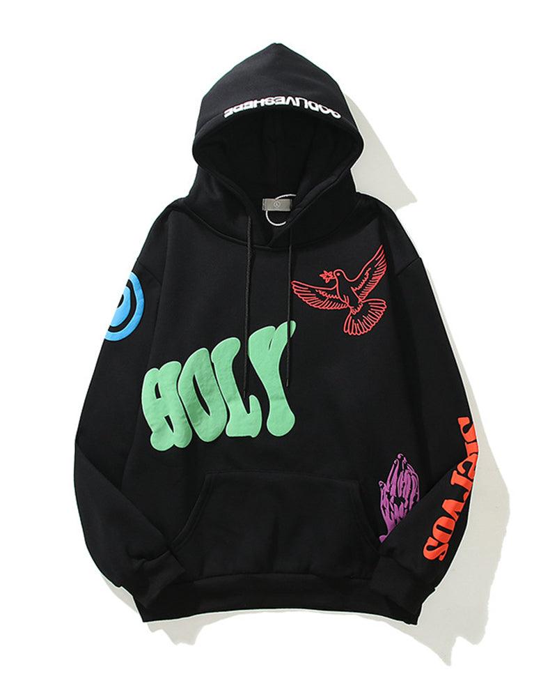 Sun Never Repents Graffiti Hoodie - Techwear Official